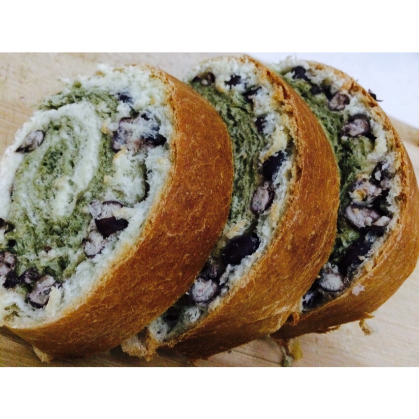 最正宗的日式抹茶红豆吐司