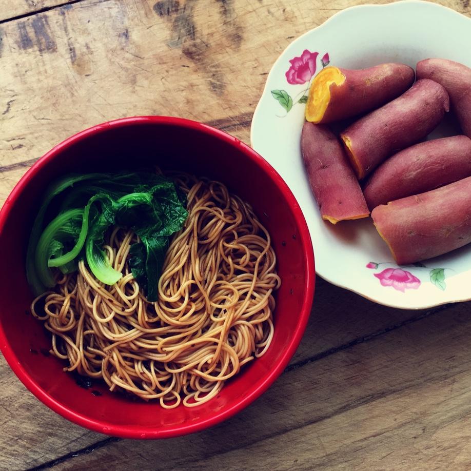 炒挂面