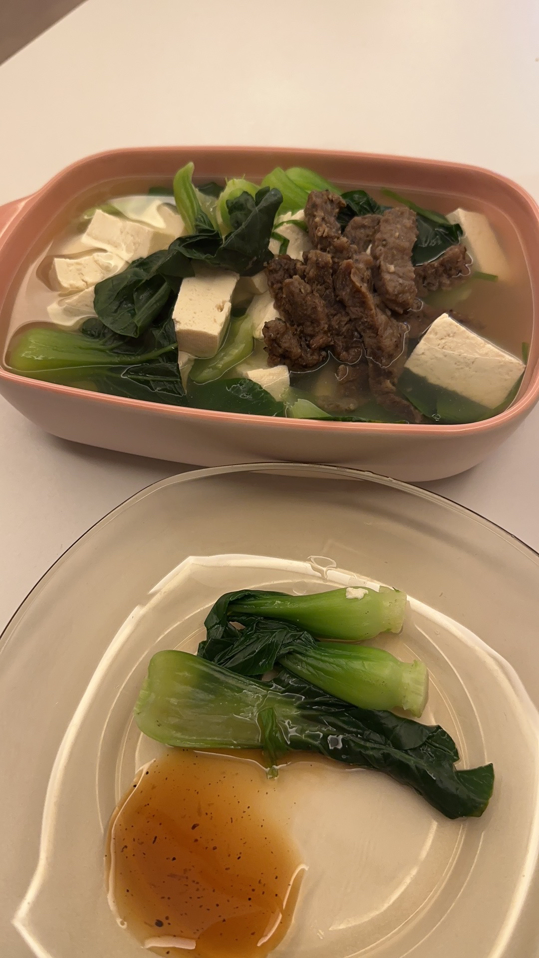 青菜豆腐汤