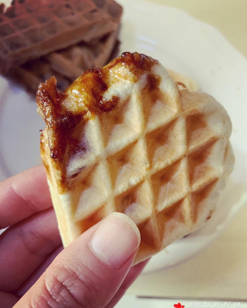 红糖麻薯华夫饼