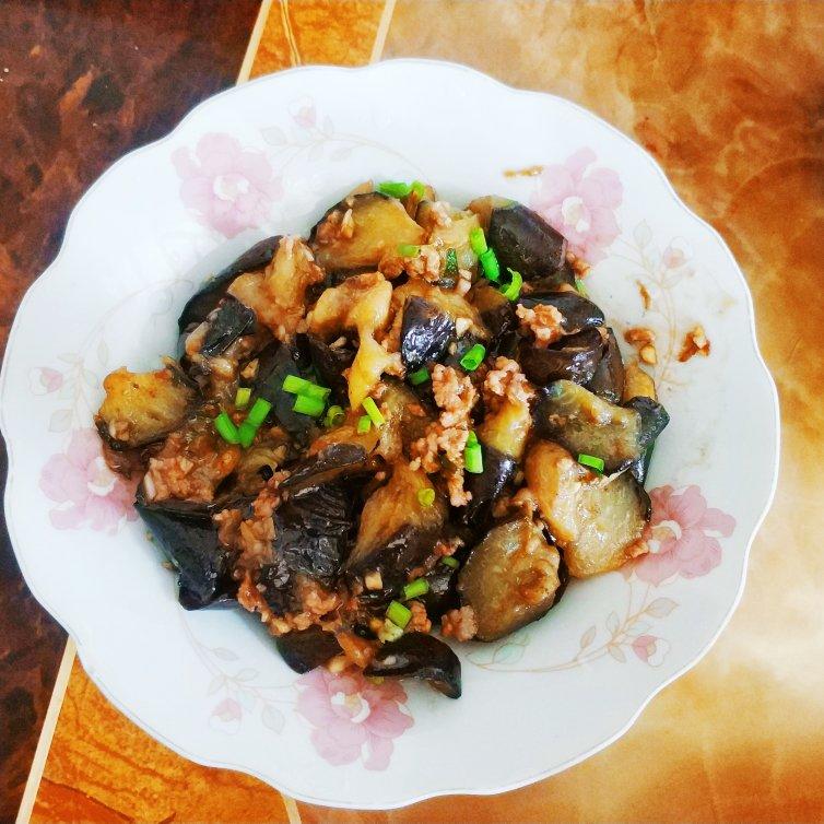 红烧肉沫茄子