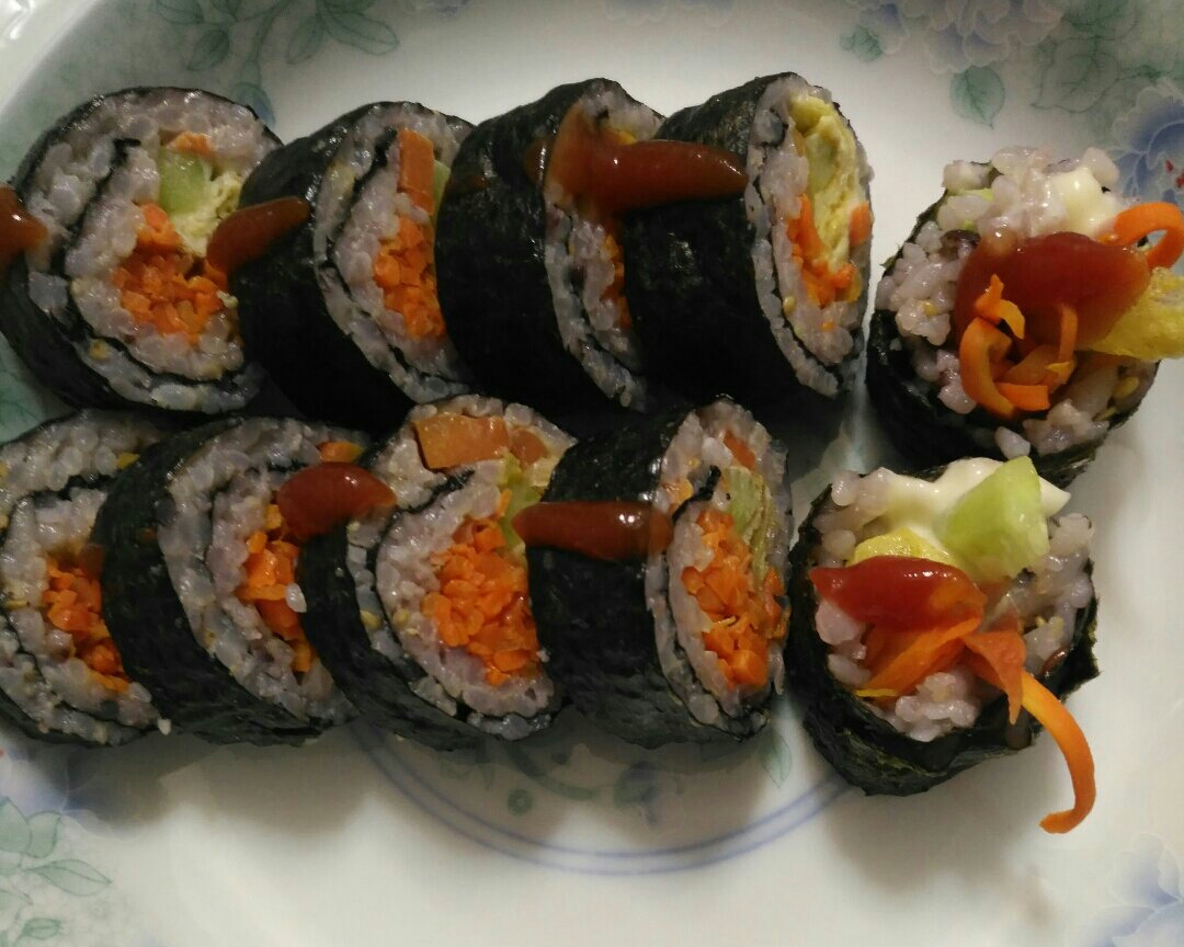 紫菜寿司包饭的做法