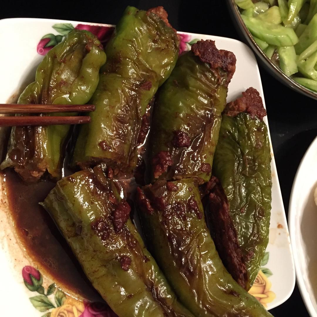 下饭菜肴--青椒酿肉