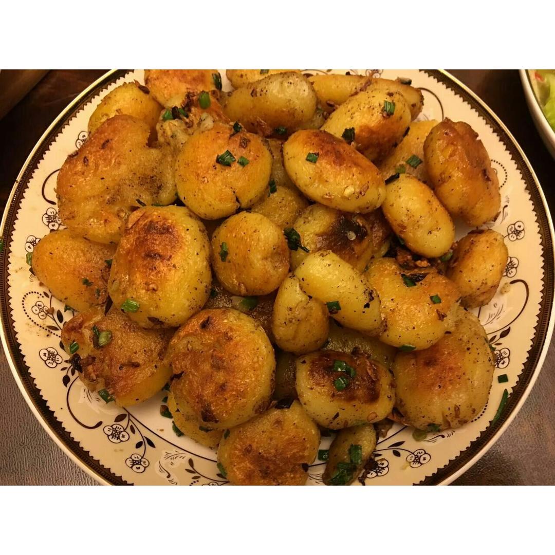 孜然香辣煎小土豆