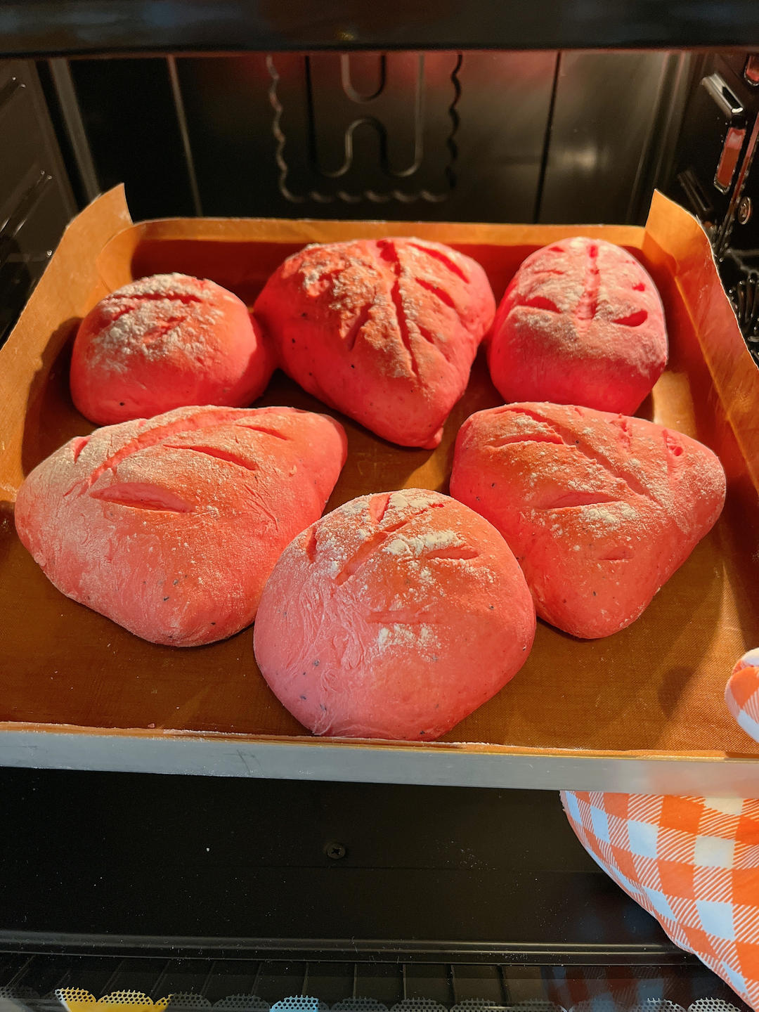 奈雪同款火龙果乳酪软欧包