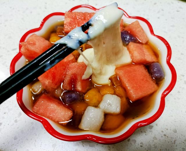 软糯拉丝的红糖麻薯芋圆的做法