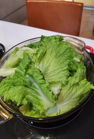 乔灰豆腐煮素白菜的做法 步骤4