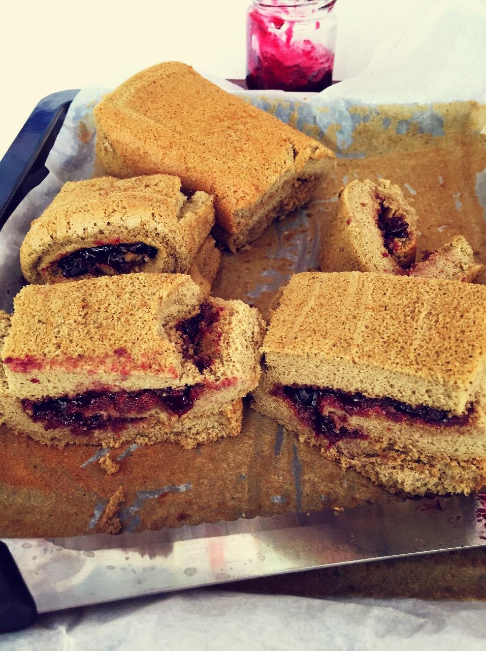 抹茶波点（条纹）蛋糕卷