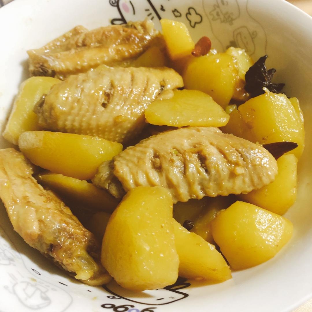 土豆炖鸡翅（快手零失败）