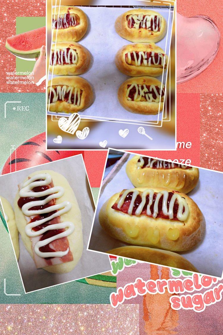 简易版培根🥓面包