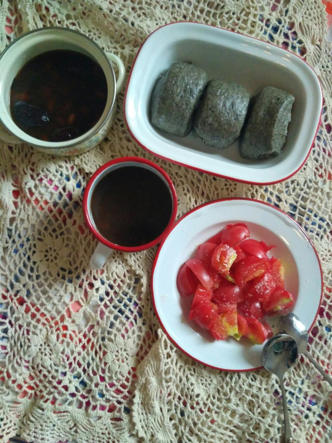 奶香黑芝麻刀切馒头