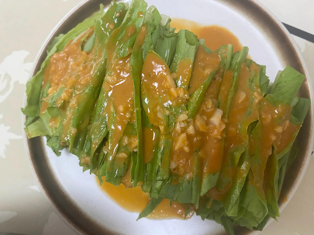 每次做都光盘的麻酱油麦菜