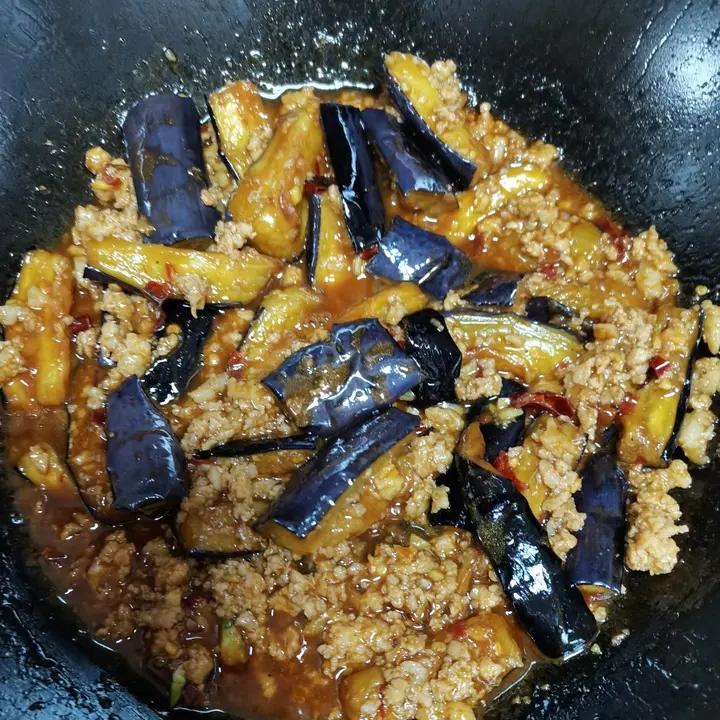 红烧肉沫茄子