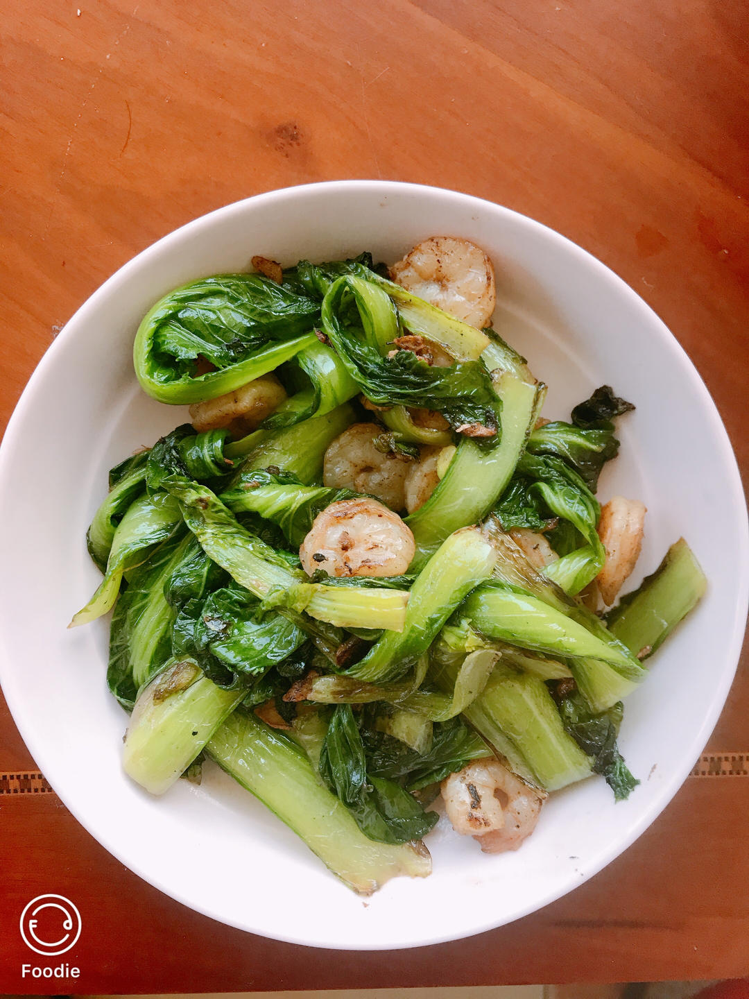 虾仁炒小白菜
