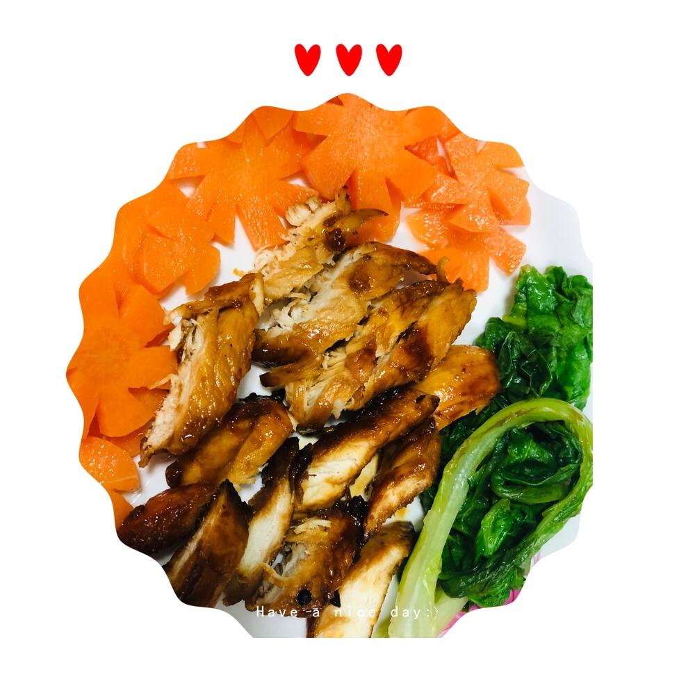 照烧鸡排饭