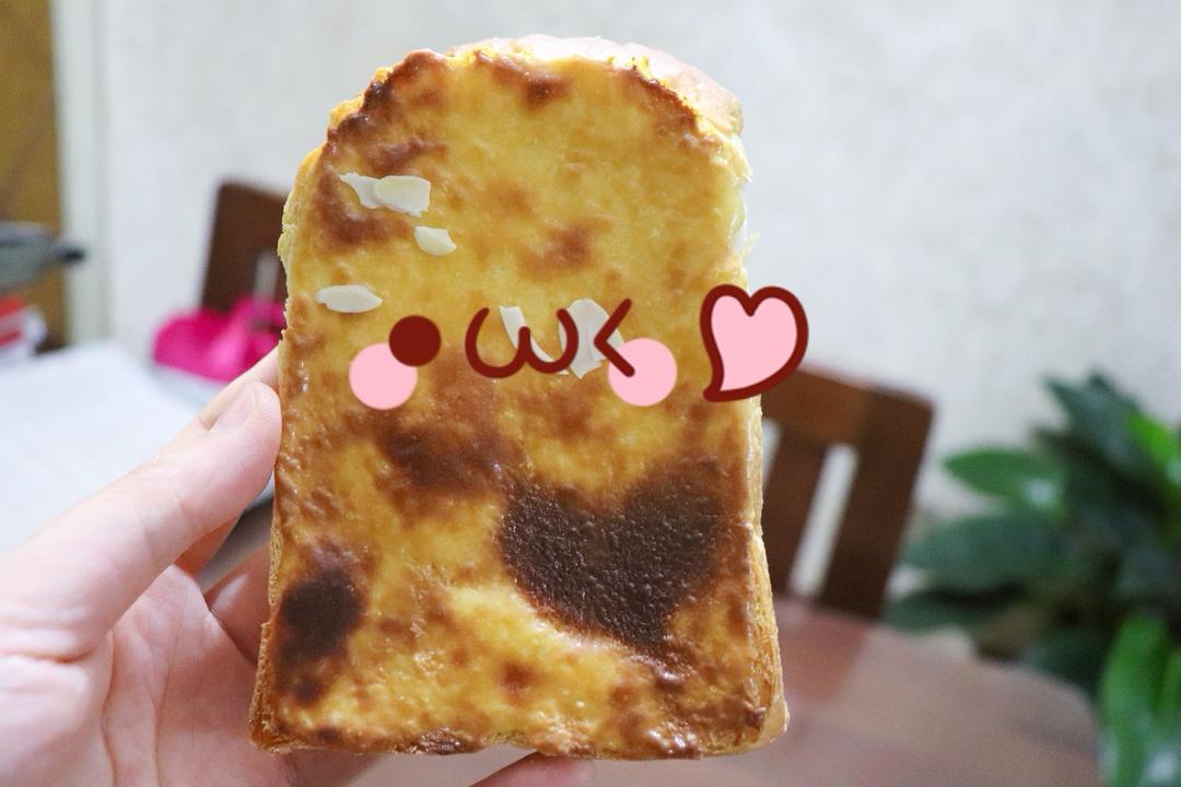 岩烧乳酪吐司片的做法