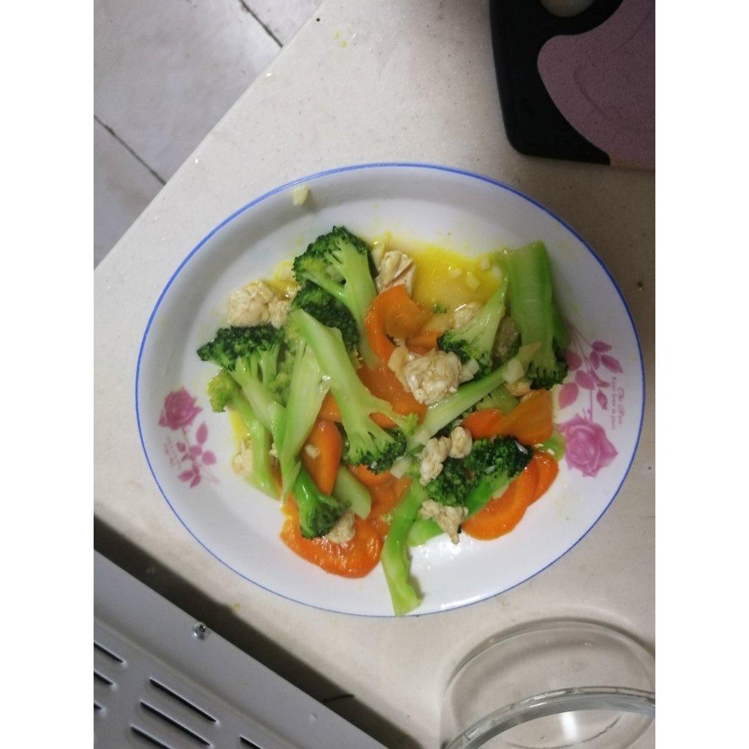 鸡胸肉炒西兰花（快手菜）