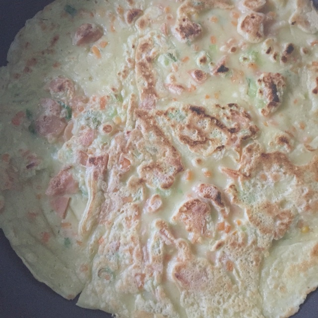 面粉鸡蛋薄饼 葱油甜面饼
