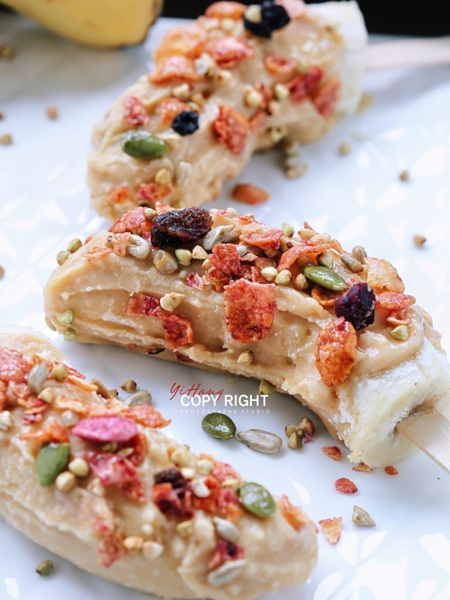 香蕉冰棒附花生酱做法的做法