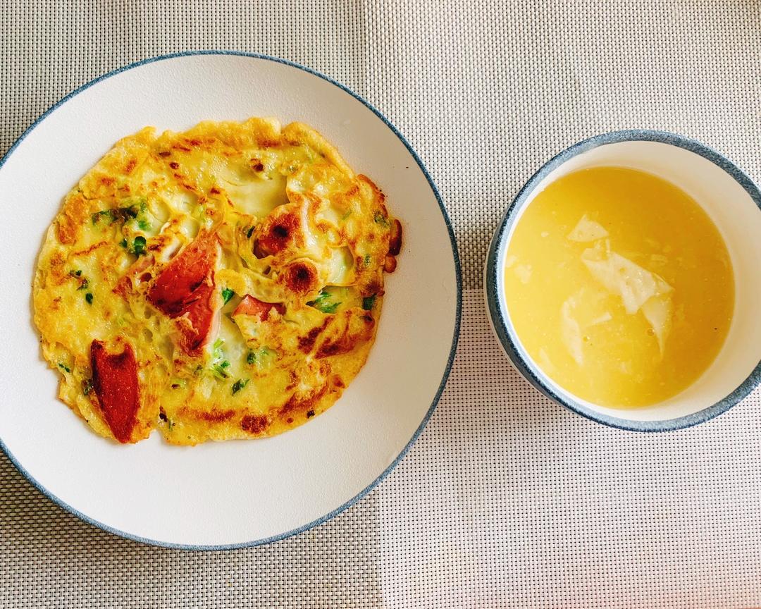 孩子爱吃的早餐鸡蛋饼的做法