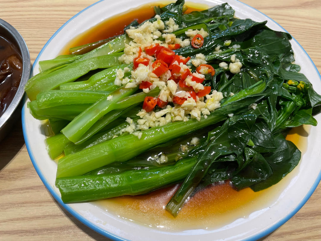 快手菜：白灼菜心