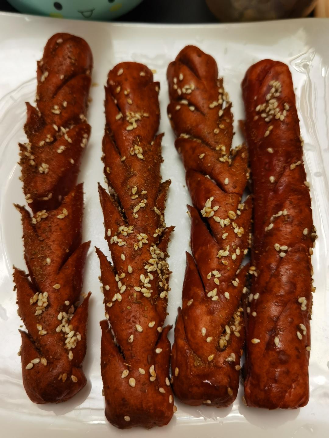 空气炸锅烤淀粉肠