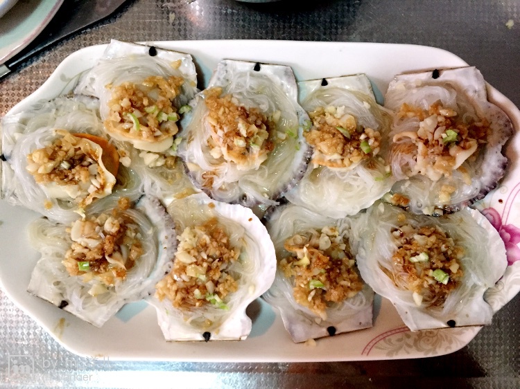 蒜蓉粉丝蒸扇贝