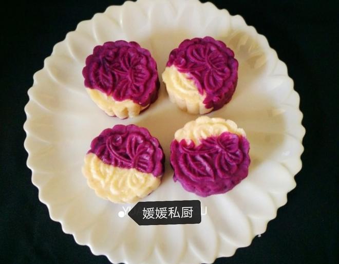 低脂山药紫薯糕的做法