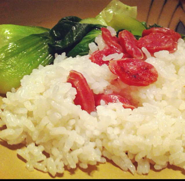 电饭锅版香菇腊肠饭