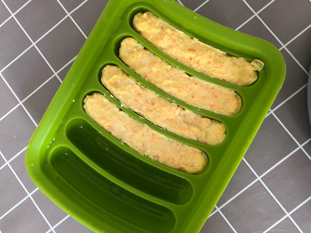 宝宝辅食：杂蔬鸡肉肠（10个月+）