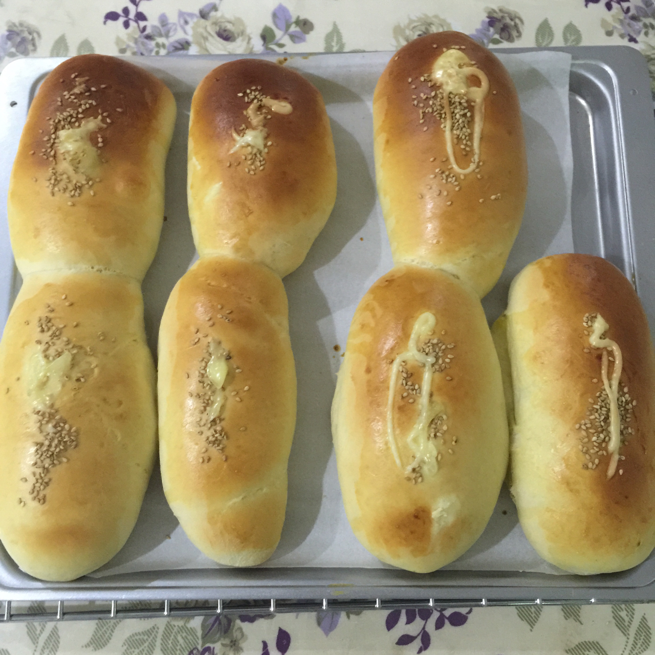 肉松沙拉酱面包（65度汤种）