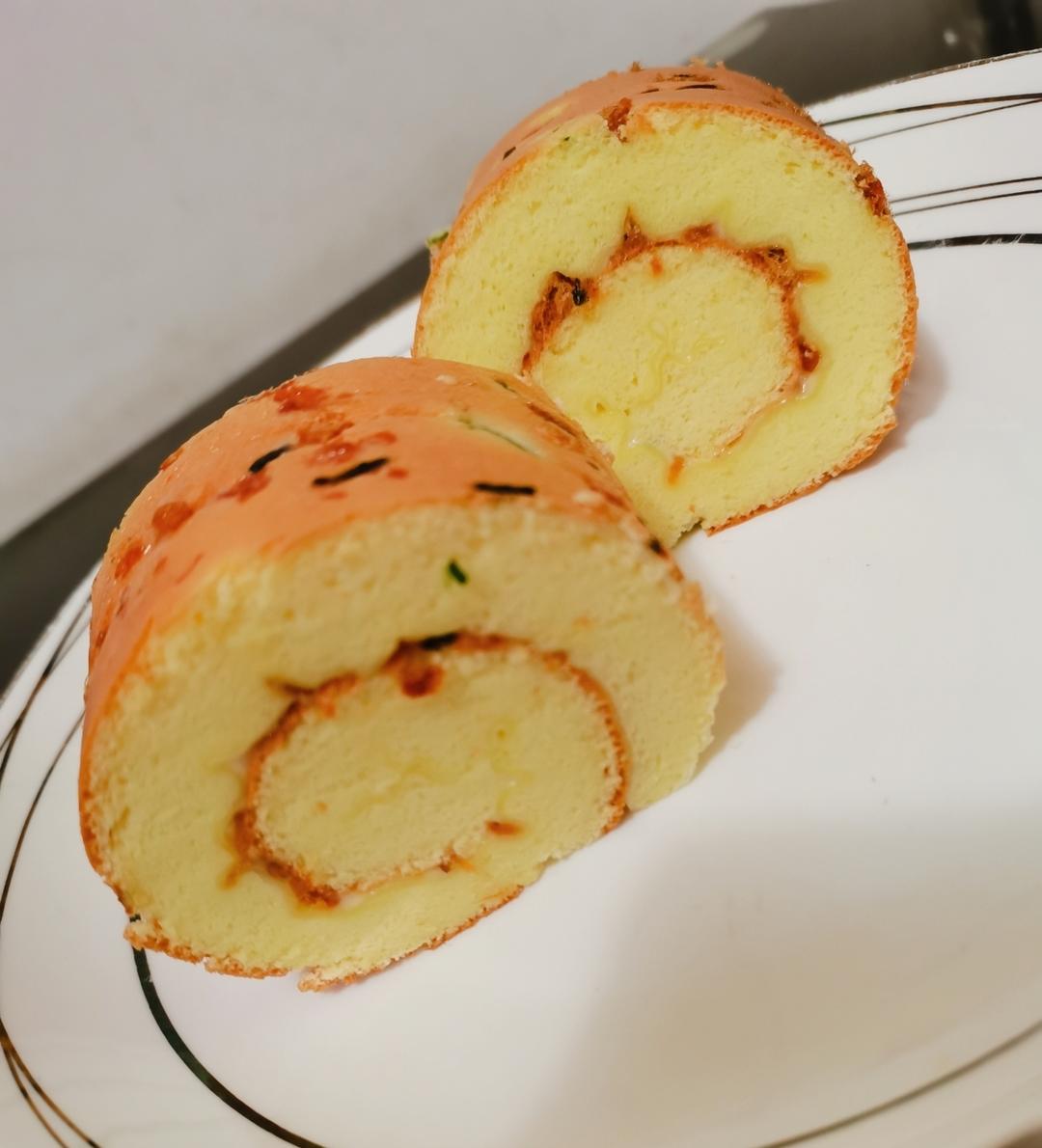 香葱肉松肥蛋糕卷～