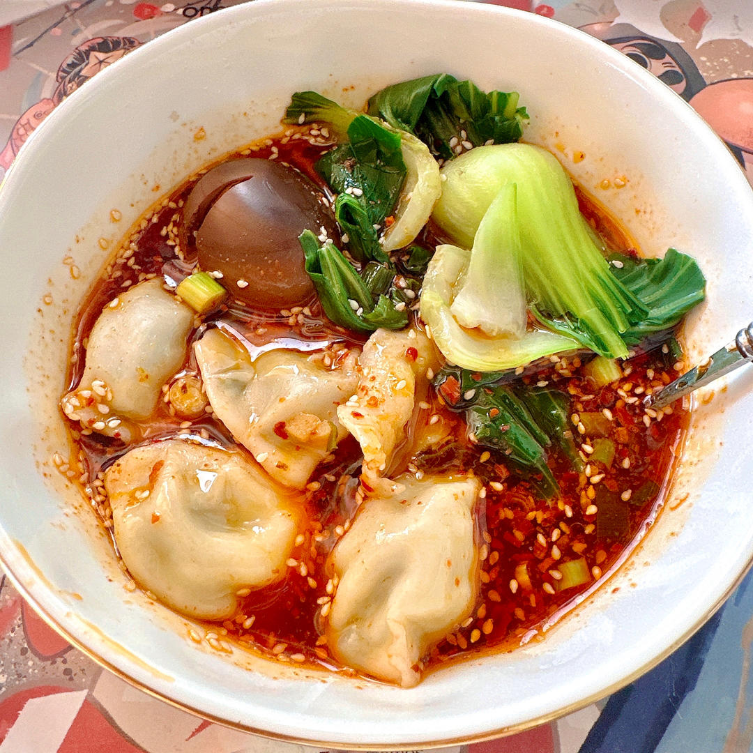 五分钟搞定夜宵早餐秘制酸汤水饺 酸辣开胃