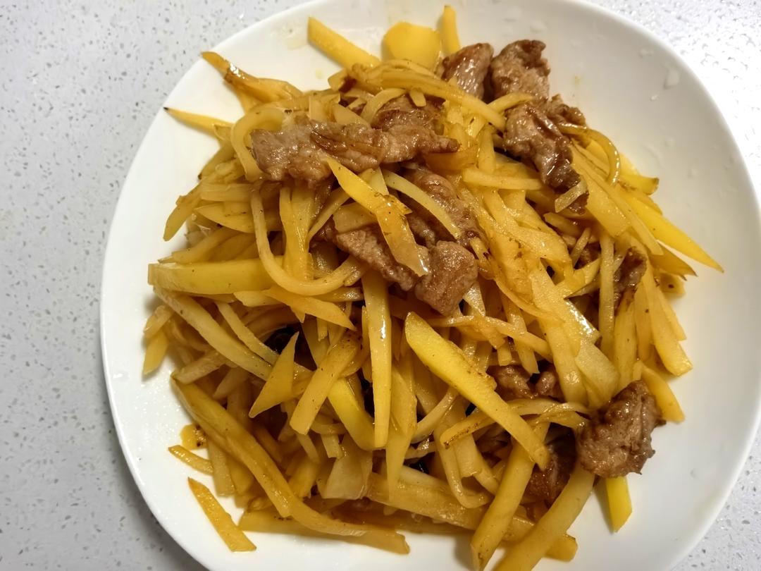 瘦肉土豆丝（家常版）