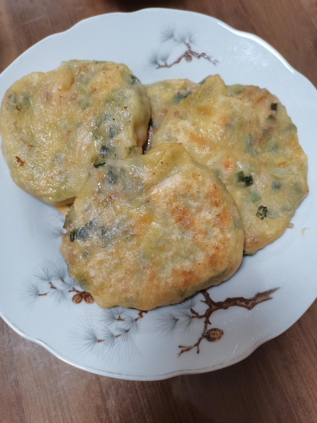 皮薄如纸的韭菜馅饼|免揉面法