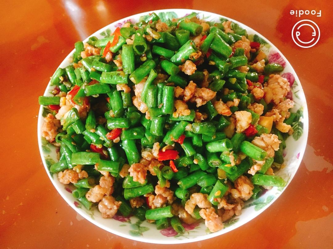 缸豆炒肉末