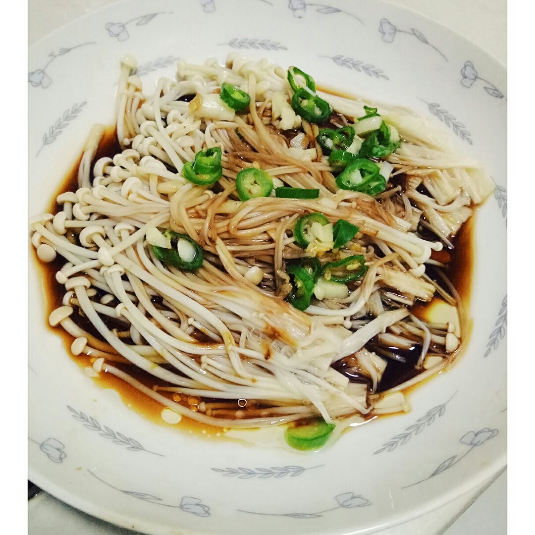 白灼金针菇