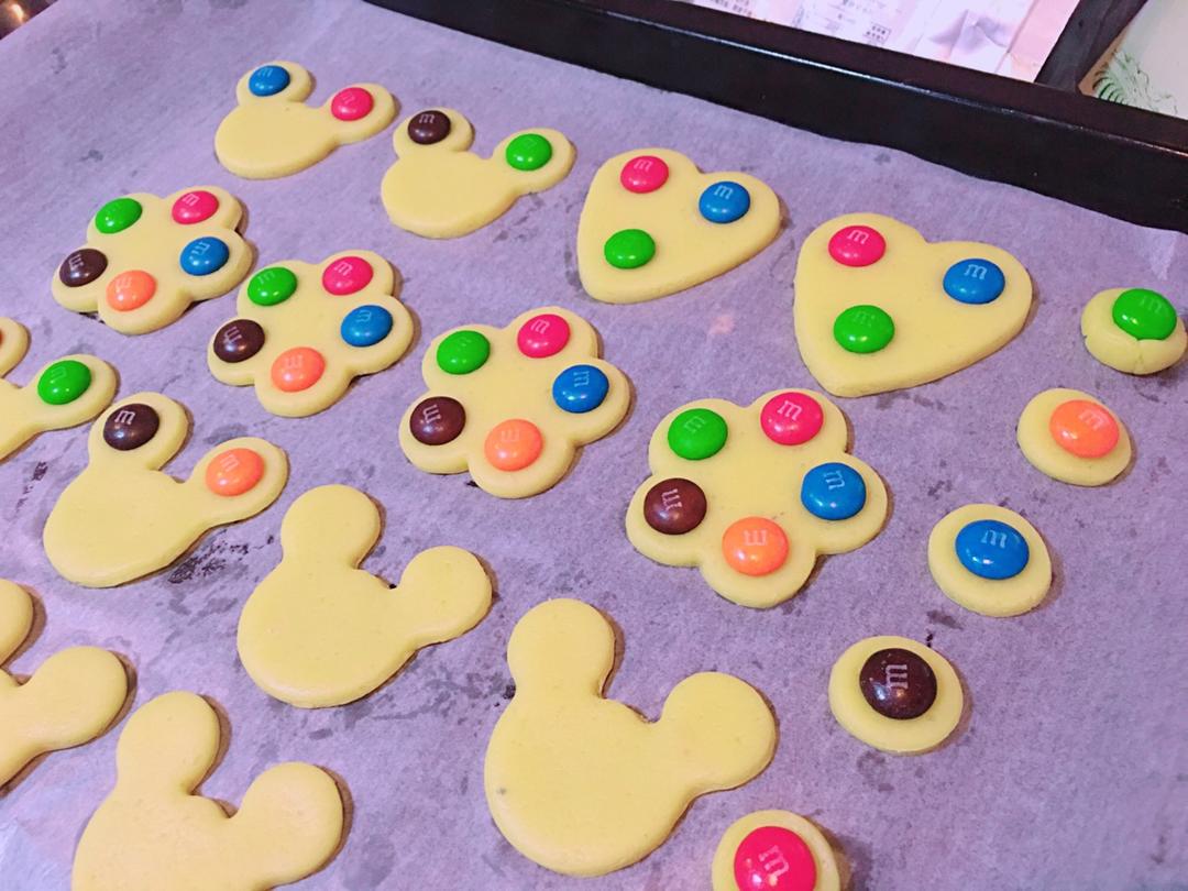 椰子味迷你MM豆曲奇小饼