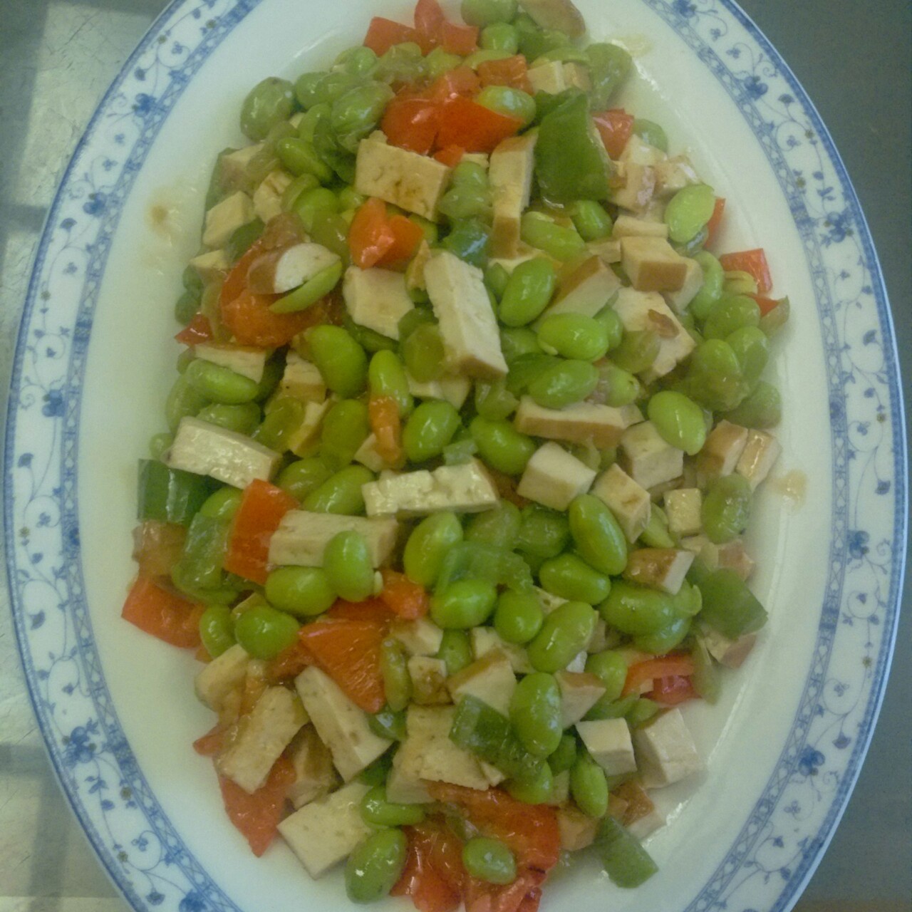 毛豆炒肉丁