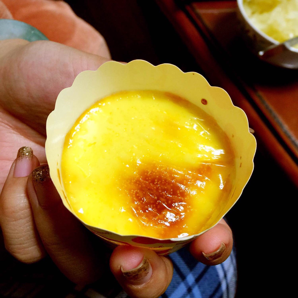 Crèmebrulée。法式烤布雷。焦糖布丁。
