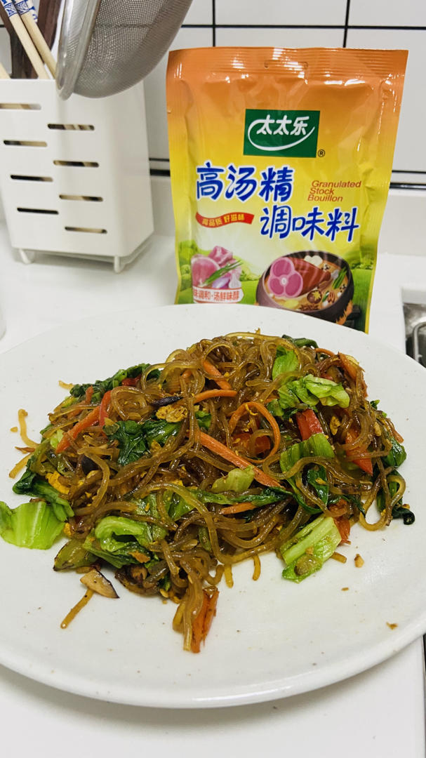 #窈窕蔬女 荞麦鲜汤面