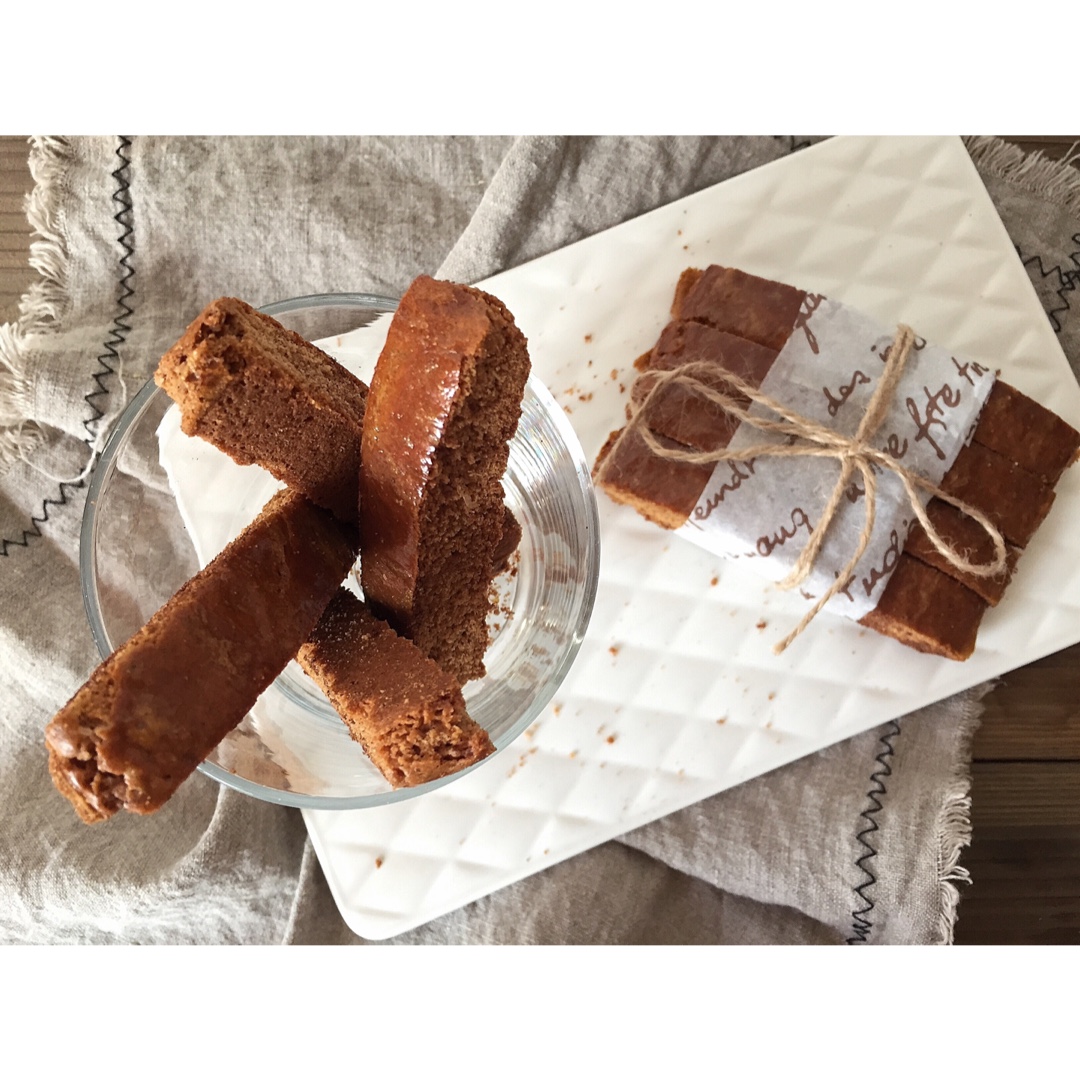 肉桂红糖意式脆饼干 Cinnamon Toasted Biscotti