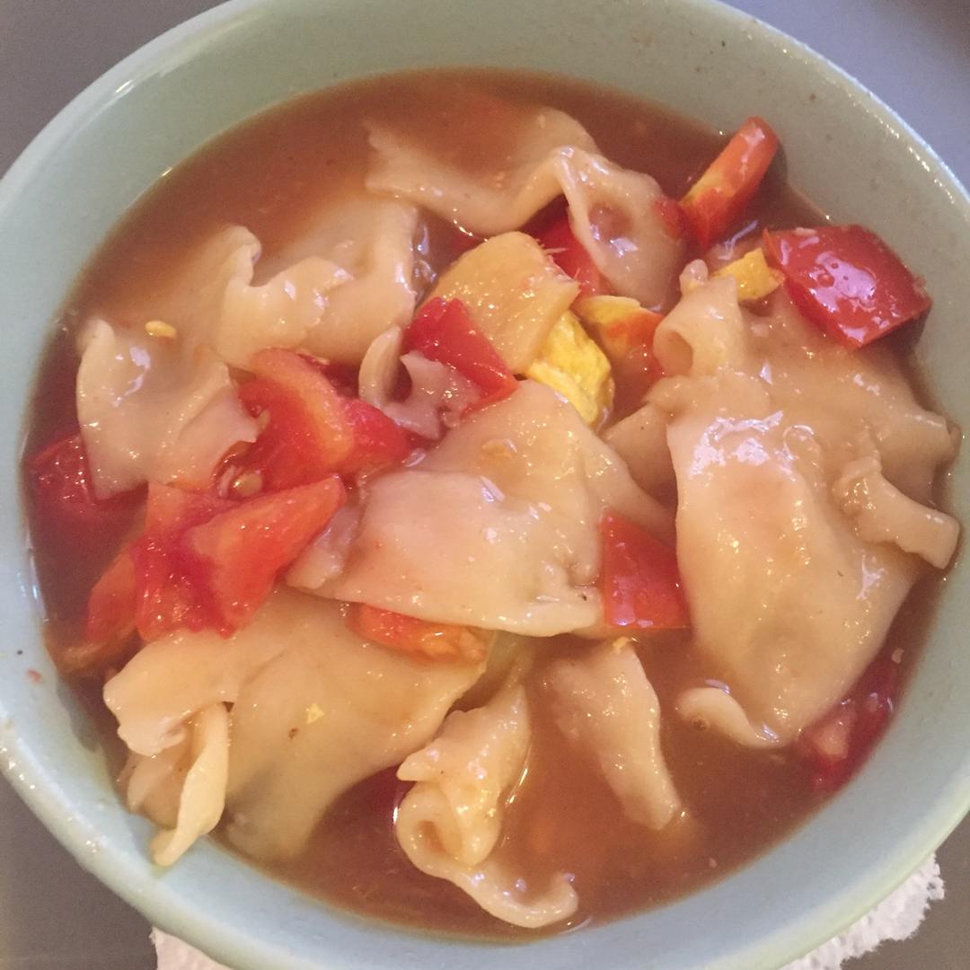西红柿鸡蛋面片 （内附揪面片教程）