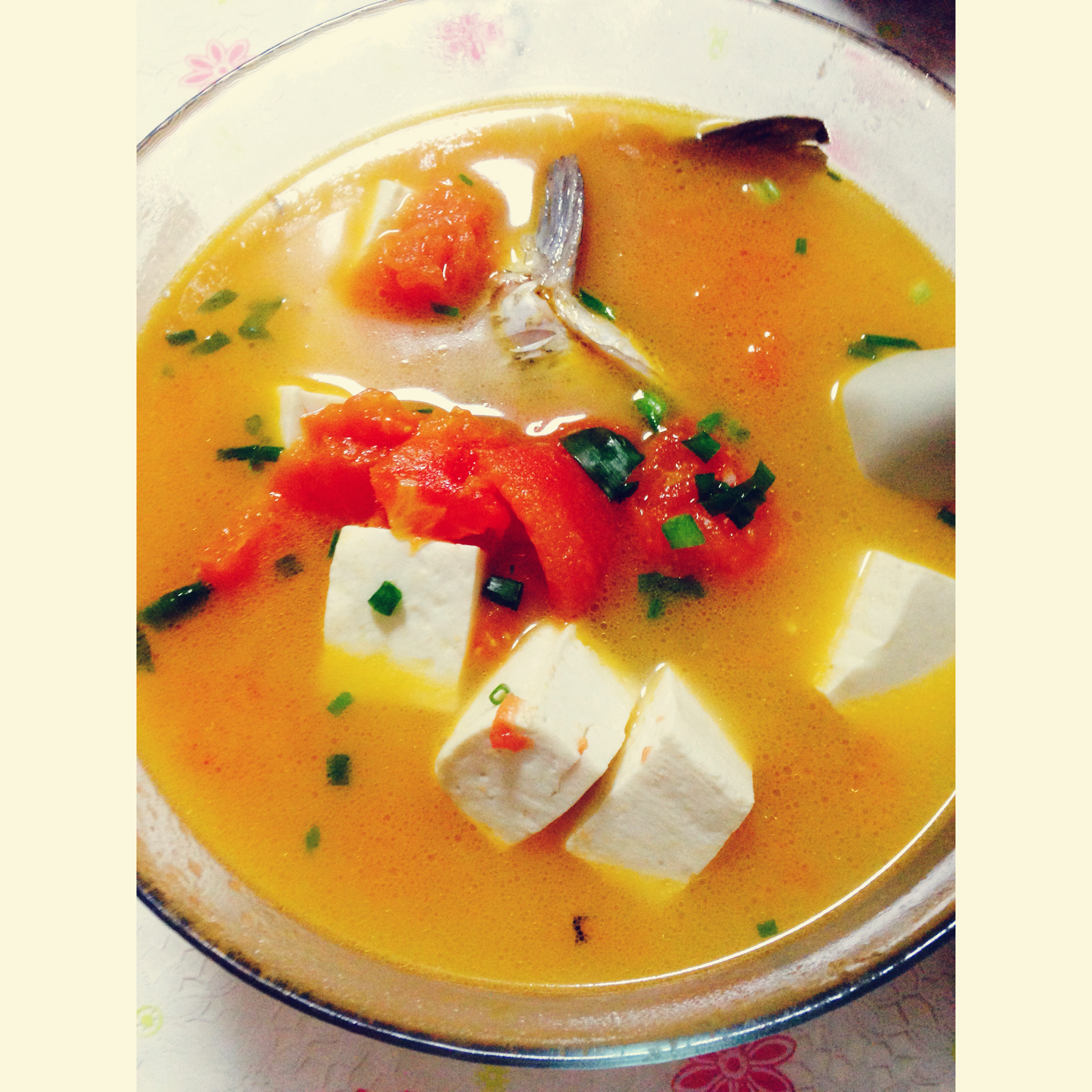 番茄豆腐炖鲫鱼