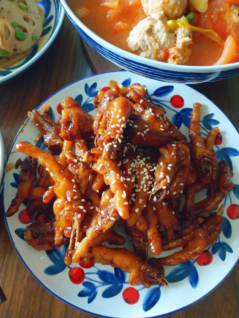 香辣烧鸡爪
