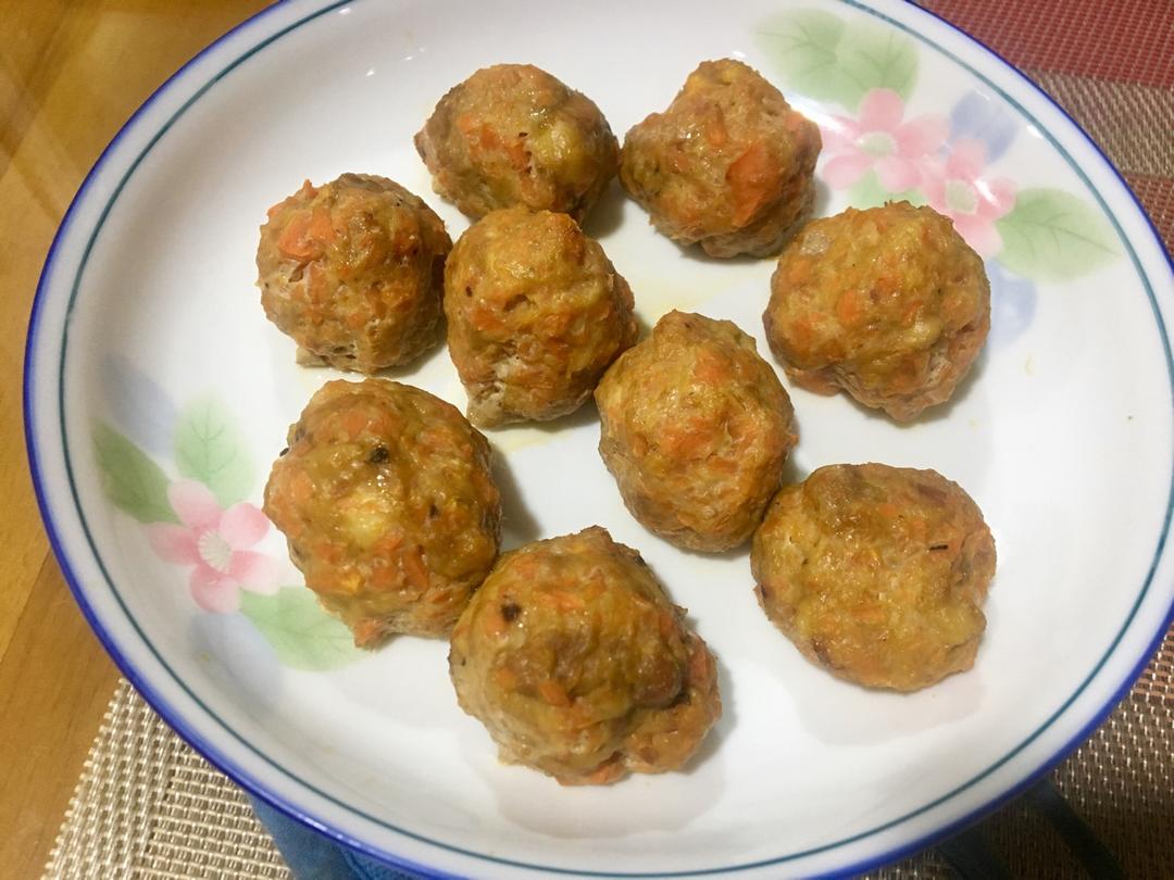 破壁机实验室——快手胡萝卜鸡肉丸