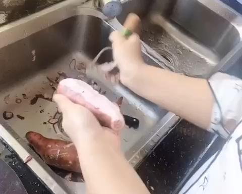 简易版→拔丝地瓜的做法