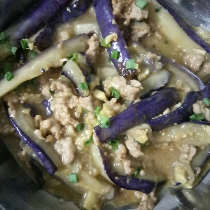 红烧肉沫茄子