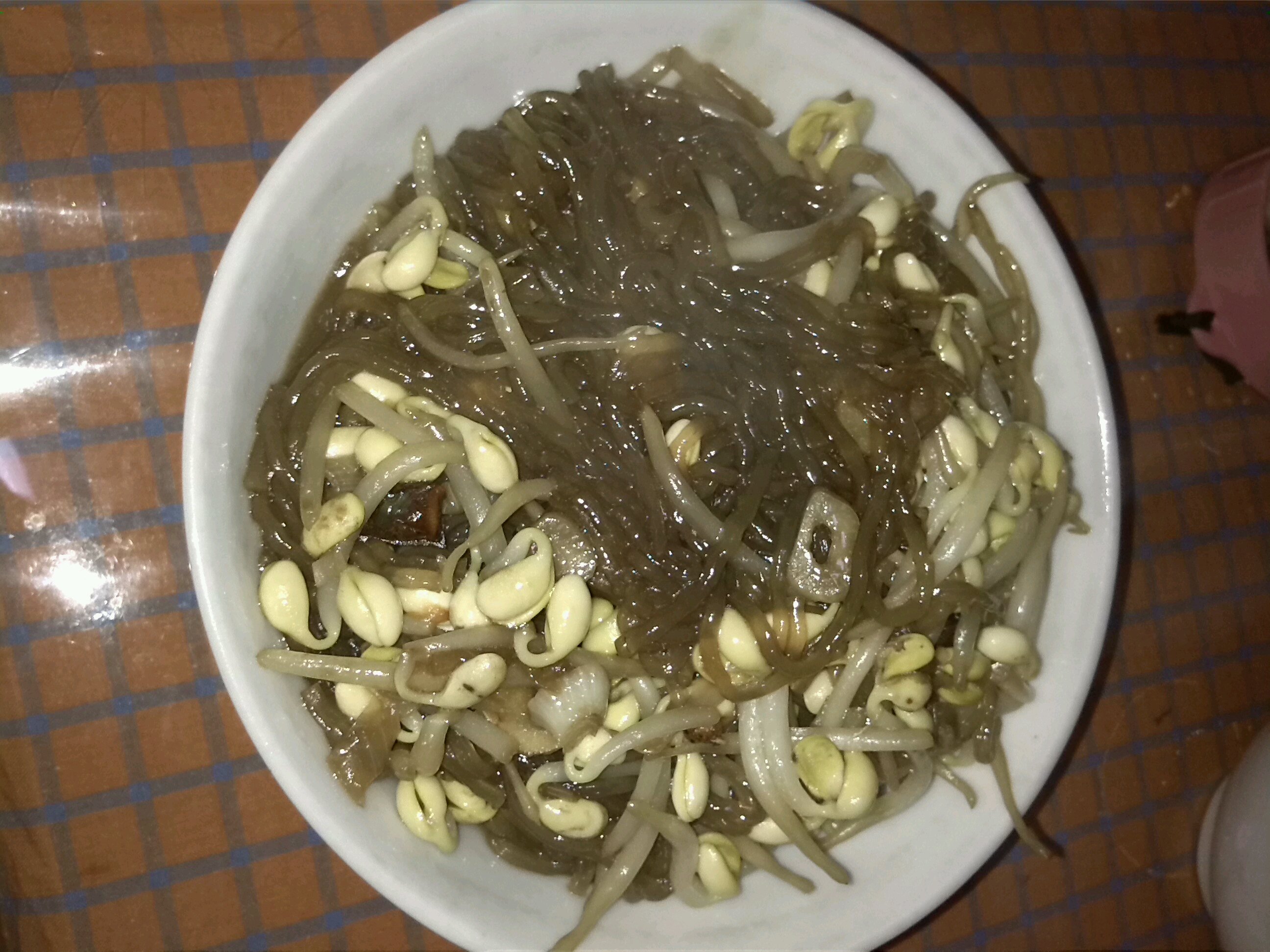 黄豆芽炒粉条