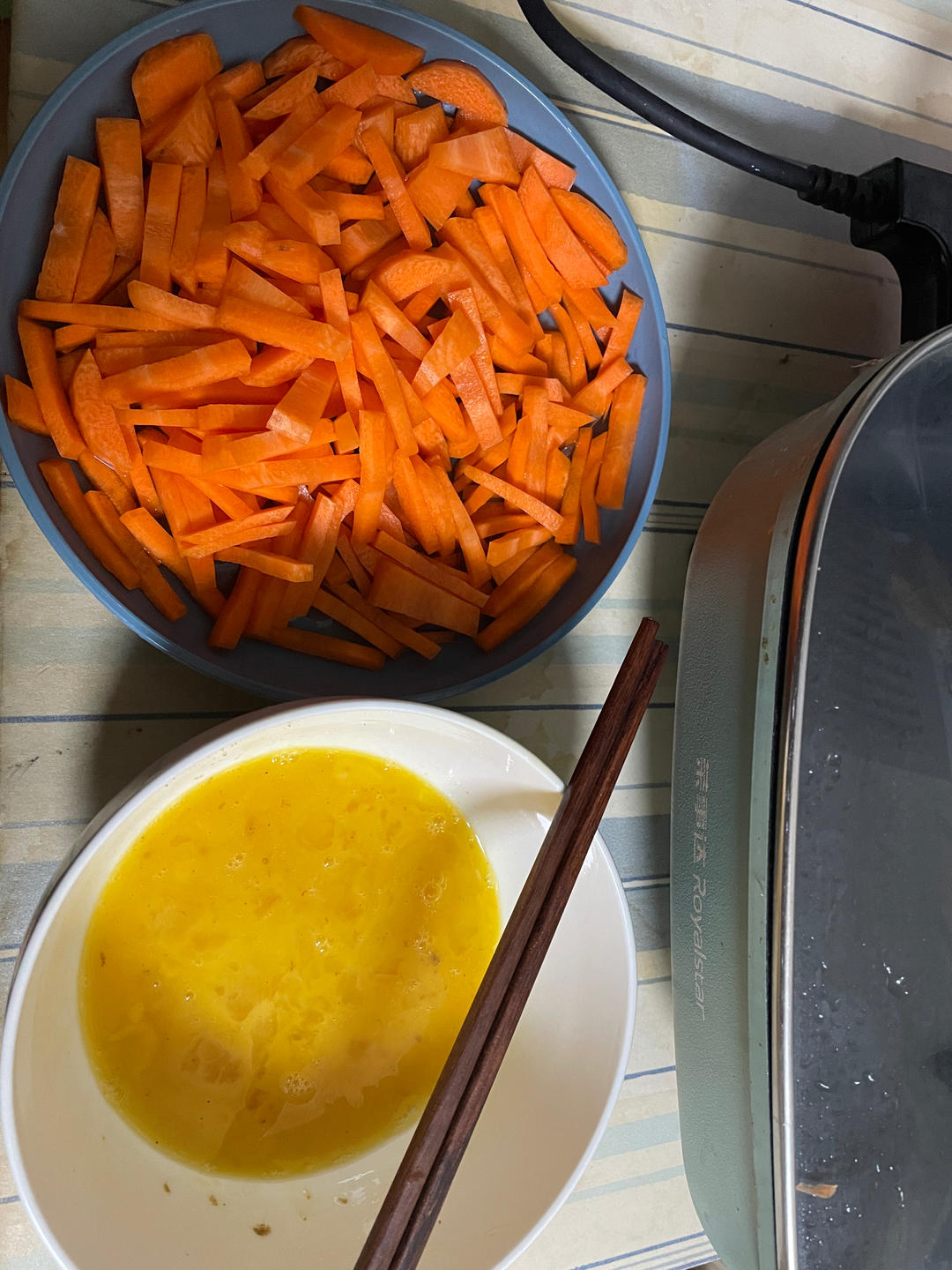 胡萝卜炒鸡蛋